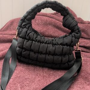 Black Quilted Women's Bag
